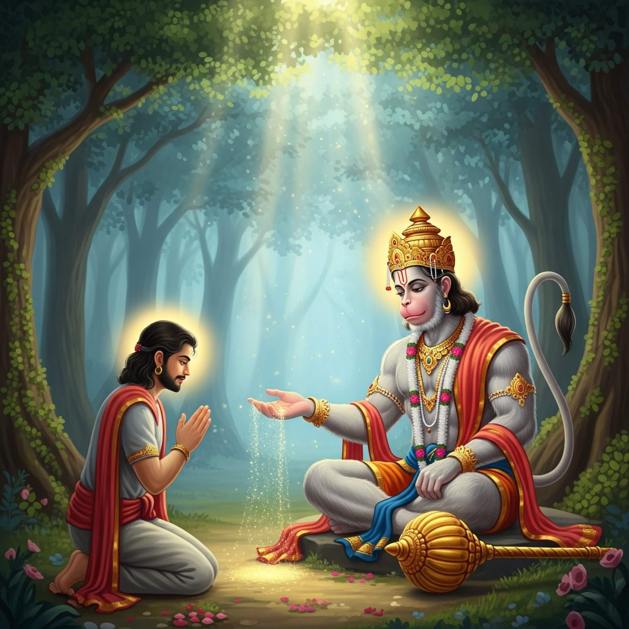 Lord Hanuman - Hanuman Gatha Chalisa Doha 39